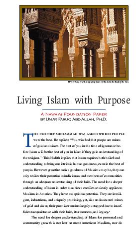 Living Islam with Purpose