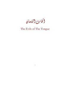 The Evils of the Tongue