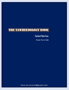 The Tawheedology Book