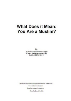 What Does it Mean You Are Muslim