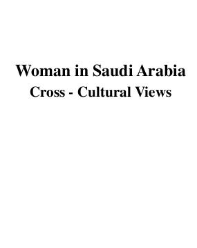 Woman in Saudi Arabia Cross Cultural Views